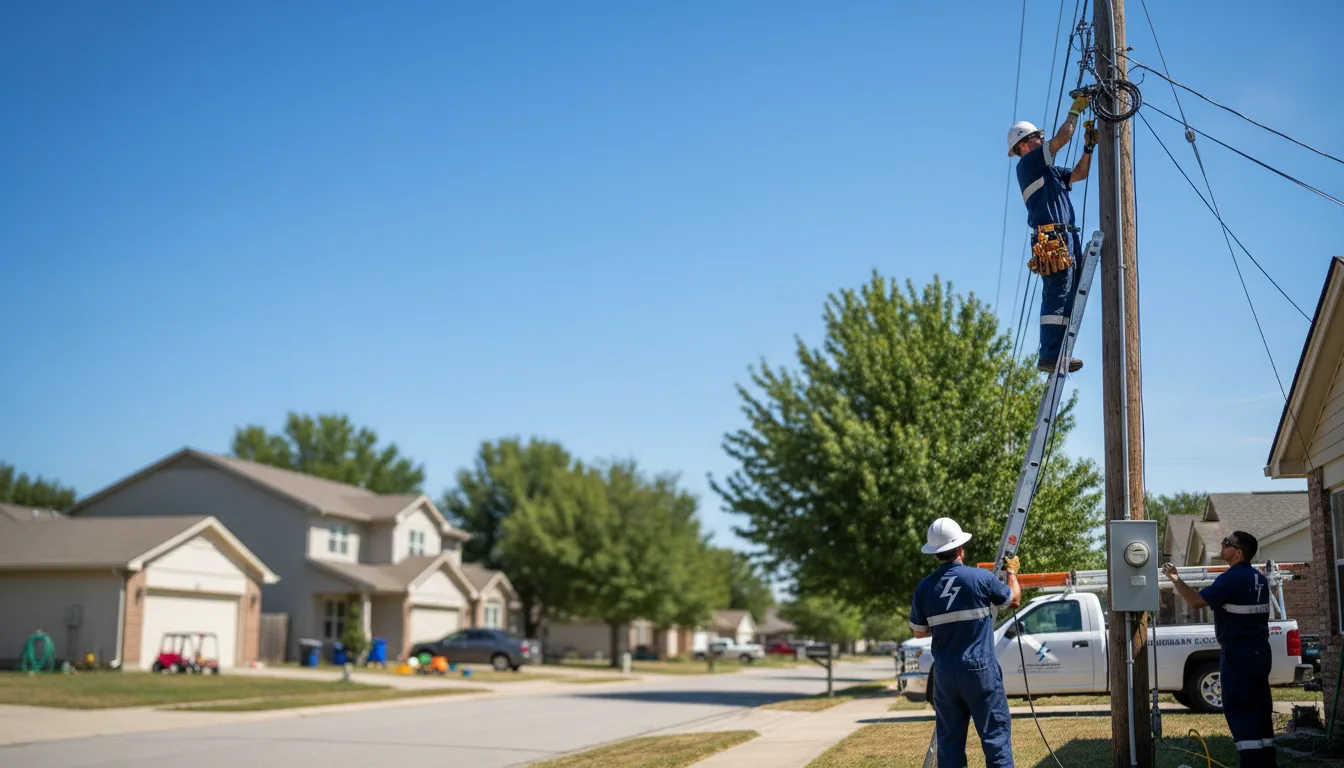 Residential electrician providing installation services in Erbacon, WV